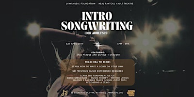 Intro Songwriting Workshop for Adults with Jake Pardee and Scarlett Sargent primary image