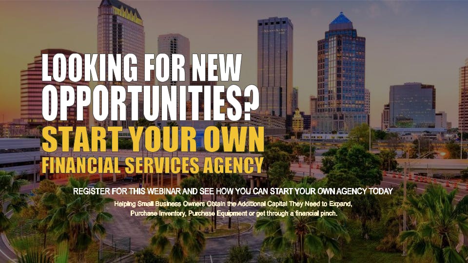 Start your Own Financial Services Agency Tampa FL