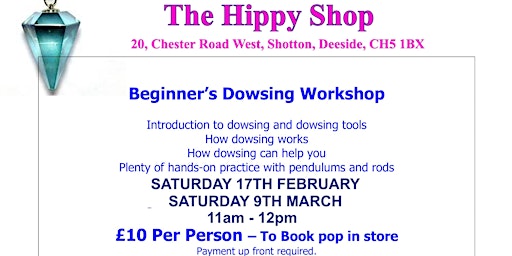 DOWSING FOR BEGINNERS with Chris Quartermaine (Pre-Book Only) primary image