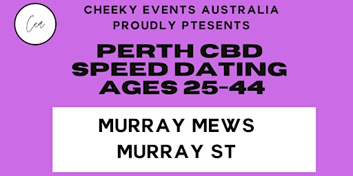 Imagem principal do evento Perth CBD speed dating for ages 25-44 by Cheeky Events Australia