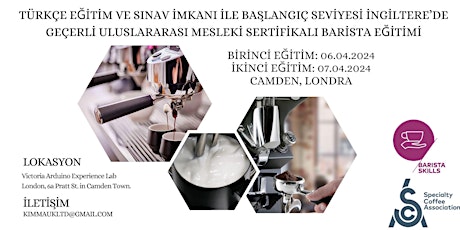 SCA BARISTA SKILLS FOUNDATION - SCA BARISTA TEMEL SEVİYE