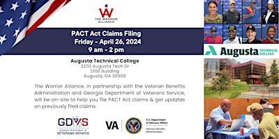 Primaire afbeelding van TWA/ VA PACT ACT at Augusta Technical College  Friday April 26, 2024