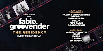 Fabio & Grooverider : The Residency (Week 5) Poster