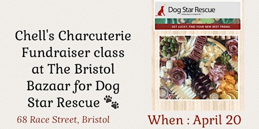 Imagen principal de Chell's Charcuterie Class Fundraiser for Dog Star Rescue