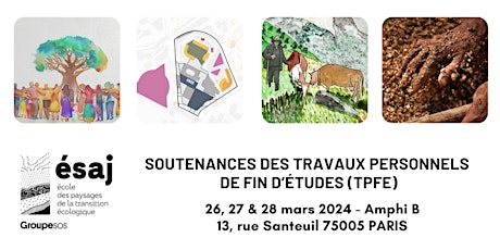 ESAJ - SOUTENANCES DES TRAVAUX PERSONNELS  DE FIN D’ÉTUDES (TPFE) primary image