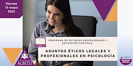 Asuntos éticos legales y profesionales en psicología primary image