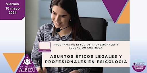 Primaire afbeelding van Asuntos éticos legales y profesionales en psicología