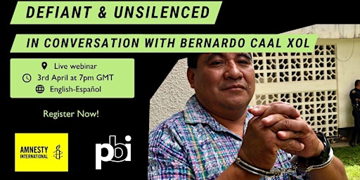 Imagen principal de Defiant and Unsilenced: In conversation with Bernardo Caal Xol