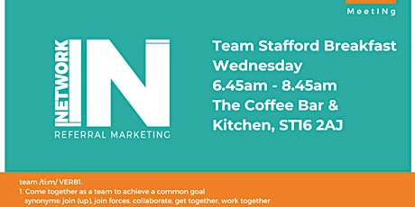 NetworkIN Team Stafford Breakfast Fortnightly Meeting