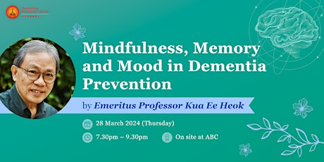 Mindfulness, Memory and Mood in Dementia Prevention primary image