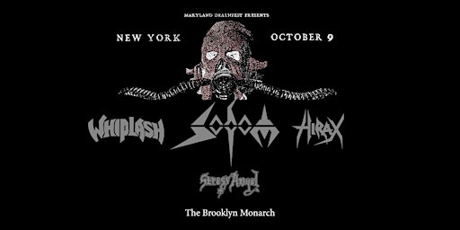 Immagine principale di Sodom, Whiplash, Hirax, Stress Angel in NYC 