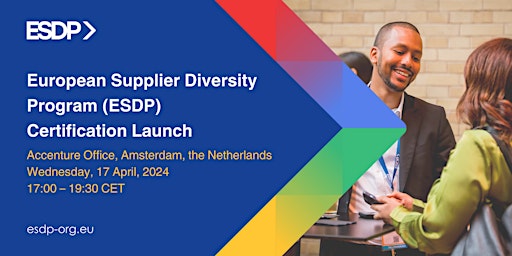 Imagen principal de European Supplier Diversity Program (ESDP) Certification Launch
