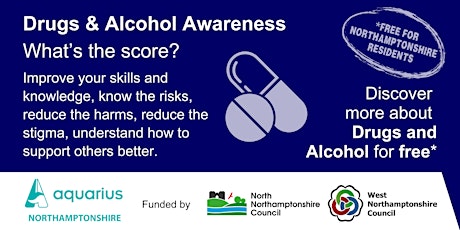 Image principale de Drug & Alcohol Awareness for Northamptonshire Professionals & Volunteers UK