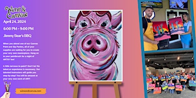 Primaire afbeelding van St. Cloud Paint and Sip – Springy Piggy