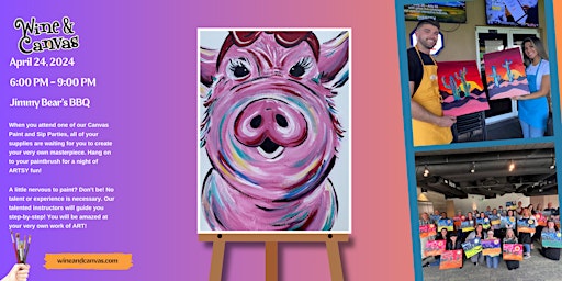 Immagine principale di St. Cloud Paint and Sip – Springy Piggy 