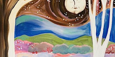 Imagem principal do evento Paint Night for Adults (19+ yrs.) at Salamanders- HARVEST MOON