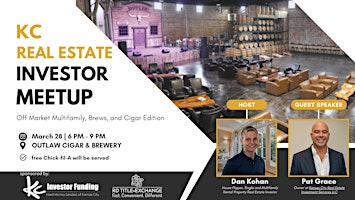 Primaire afbeelding van KC Real Estate Investor Meetup - Pat Grace - Brews and Cigars Edition