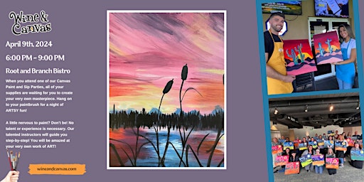 Image principale de Clermont Paint and Sip – Cattail Sunset