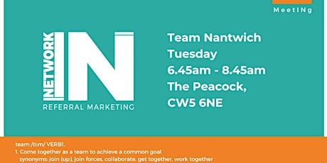 NetworkIN Team Nantwich Breakfast Fortnightly Meeting