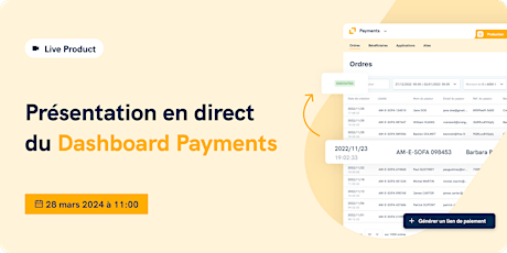 Présentation en direct du nouveau Dashboard Payments