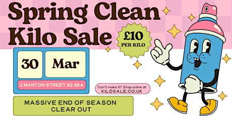 Spring Clean Vintage Kilo Sale - Free entry - £10 per kilo