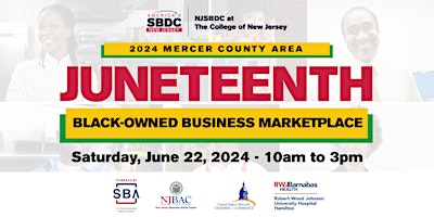 Hauptbild für 2024 Juneteenth Black Business Marketplace in Mercer County, New Jersey