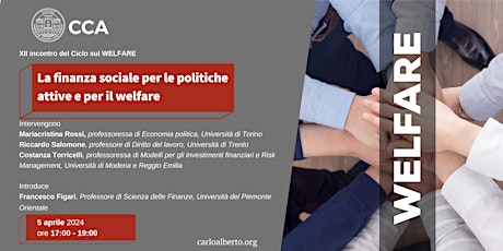 La finanza sociale per le politiche attive e per il welfare