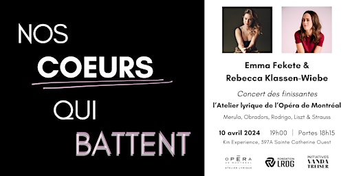 NOS COEURS QUI BATTENT: Emma Fekete & Rebecca Klassen-Wiebe primary image