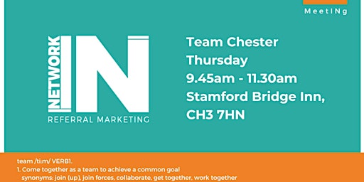 Primaire afbeelding van NetworkIN Team Chester Fortnightly Meeting