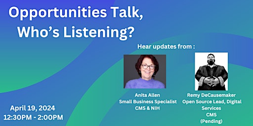 Opportunities Talk, Who's Listening? primary image