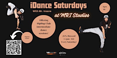 Imagen principal de iDance Saturdays w/ Mr. Insane