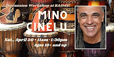 Percussion Workshop with MINO CINELU at BAAMS primary image