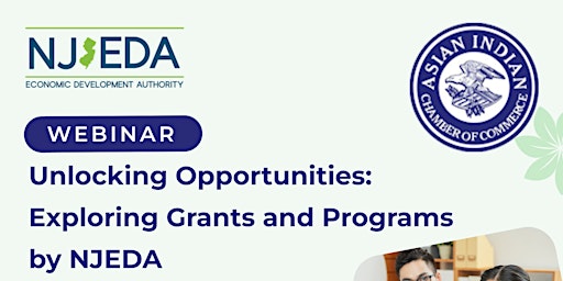 Primaire afbeelding van Unlocking Opportunities: Exploring Grants and Programs by NJEDA (Webinar)