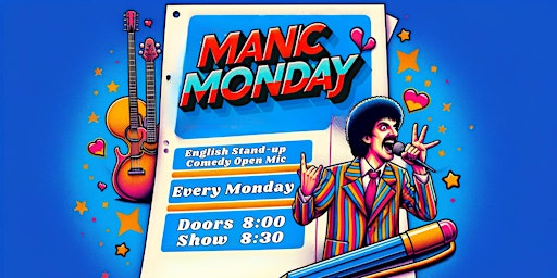 Imagen principal de English Stand Up Comedy Show in Friedrichshain - Manic Monday Open Mic