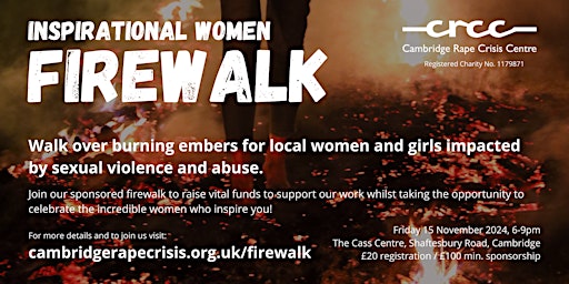 Image principale de Inspirational Women Firewalk 2024