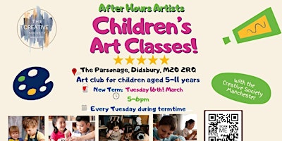 Childrens weekly art classes (Didsbury!) primary image