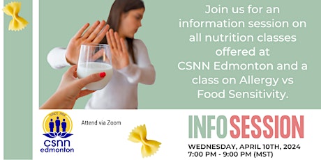 A Class on Allergy vs Food Sensitivity & Information Session