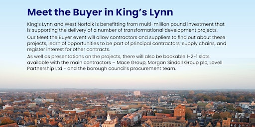 Imagem principal de Meet the Buyer in King’s Lynn