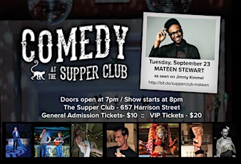 Comedy at The SupperClub with Mateen Stewart primary image