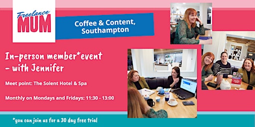 Imagem principal de Freelance Mum Coffee & Content Southampton (Member-Led Event)