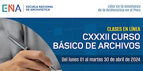 Imagen principal de CXXXII  CURSO BÁSICO DE ARCHIVOS (Clases en Línea)