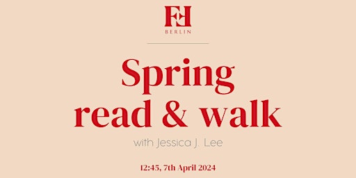 Hauptbild für Spring Read & Walk with Jessica J Lee