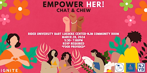 Imagen principal de EMPOWER HER: Chat and Chew