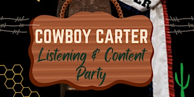 Imagen principal de Cowboy Carter Listening and Content Party