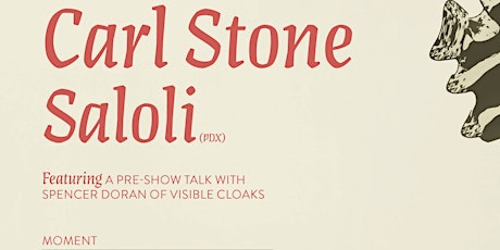 Carl Stone, Saloli  - feat. a talk with Spencer Doran of Visible Cloaks