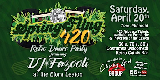 Primaire afbeelding van SPRING FLING 420 Retro Dance Party