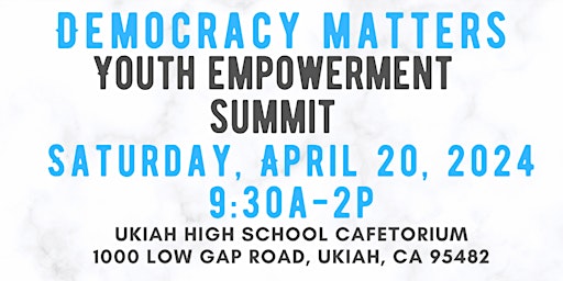 Primaire afbeelding van Democracy Matters - Youth Empowerment Summit