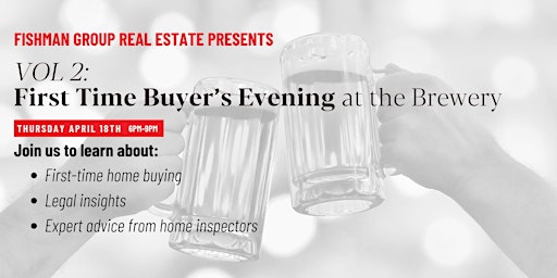 Imagem principal do evento First Time Buyer's Evening at the Brewery