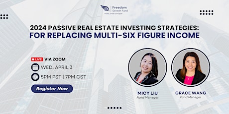 Passive Real Estate Investing Strategies: Replacing Multi-Six Figure Income