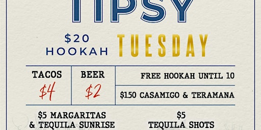 Image principale de Tipsy Tuesdays!